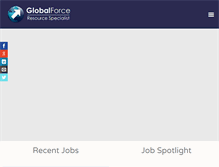 Tablet Screenshot of globalforceresource.com